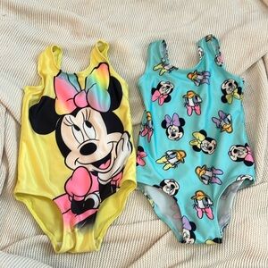 H&M Disney Minnie swimsuit 2 pack size 3/4